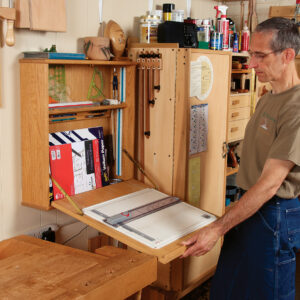 fold down drafting table to save space